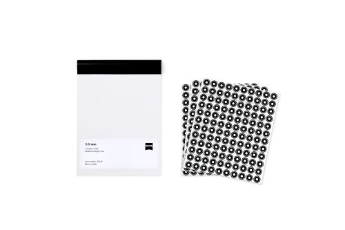 Point markers 3.0 mm, white, non-coded, low adhesive strength, 3000 piece product photo Front View L