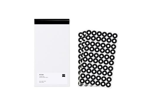 Point markers 8.0 mm, non-coded, white, adhesive strength medium, 1535 piece product photo Front View L