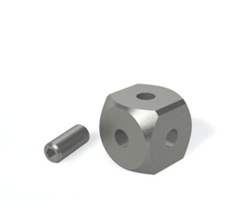 Cube, M5 Titanium 20 mm with removeable screw product photo Front View L