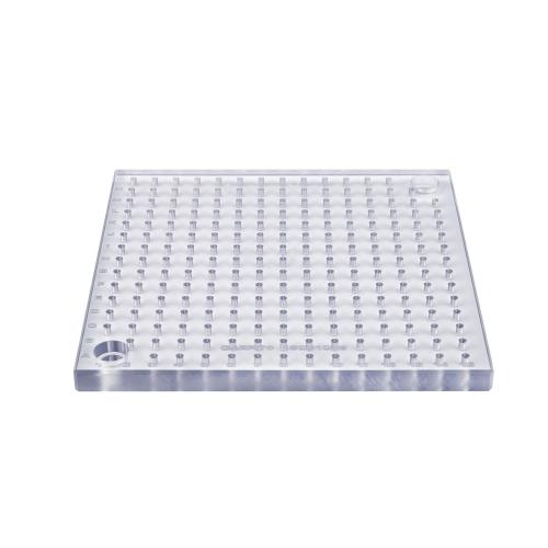 CMK grid plate, Acrylic glass product photo Front View L
