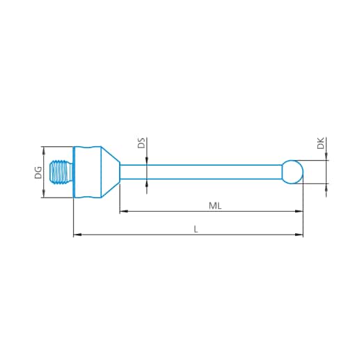 Stylus straight M5, DK1.5 L47 product photo Front View L