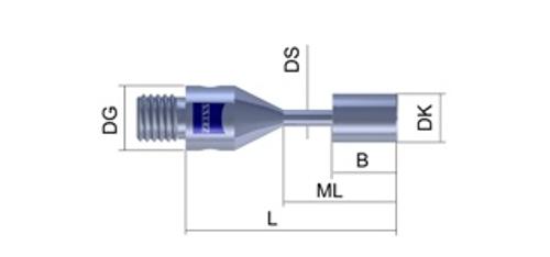 M3, Cylinder stylus, tungsten carbide cylinder, tungsten carbide shaft product photo