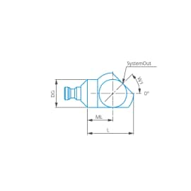 Angle piece with cone adapter product photo