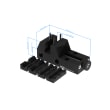 Vise - 125x50x50mm, clamping range 65, AF25 product photo Back View S
