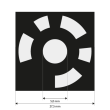 Reference Markers 5.0 mm, coded 323-427, white, magnetic product photo Back View S