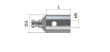 Rotary joint with cone adapter, M5 system product photo Back View S