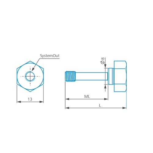 Vis pour disque de stylet, M5 photo du produit