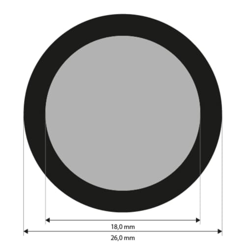Cibles 18,0 mm, non cod&eacute;, r&eacute;tror&eacute;fl&eacute;chissant photo du produit