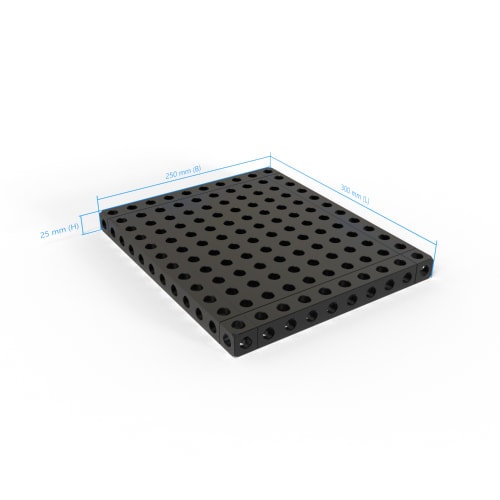 Plaque de base - 25x250x300mm, AF25 photo du produit Back View L