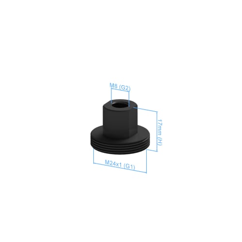 Disque de fixation pour bras pivotant - 17xM24x1 photo du produit Back View L