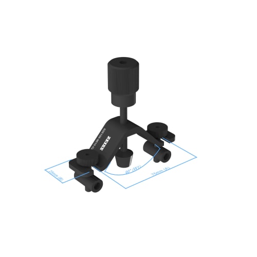 Support de serrage pour V-Block 90&deg; photo du produit Back View L