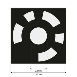 Cibles &agrave; pointe 3.0 mm, cod 8-427, blanc, moyen photo du produit