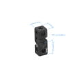 Barre de montage orientable - &plusmn;90&deg; adjustable, AF25 photo du produit Back View S