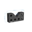 Support en V 90&deg; - 100x25x50mm, magn&eacute;tique, AF25 photo du produit Back View S