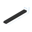 Plaque de base - 25x200x200mm, AF28 photo du produit Back View S