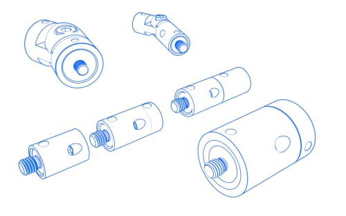 &Eacute;l&eacute;ments rotatifs et articul&eacute;s