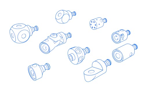 Inserts avec fixation conique