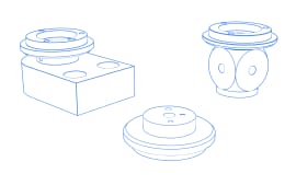Cubes et adapteurs pour assiettes VAST/VAST Gold